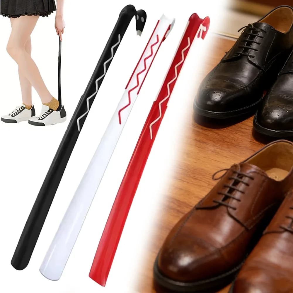 1 Pezzo Calzascarpe a Manico Lungo in Plastica ABS, Utile Sollevatore per Scarpe, Strumento di Aiuto per la Casa e per Donne in Gravidanza, Accessorio per Scarpe