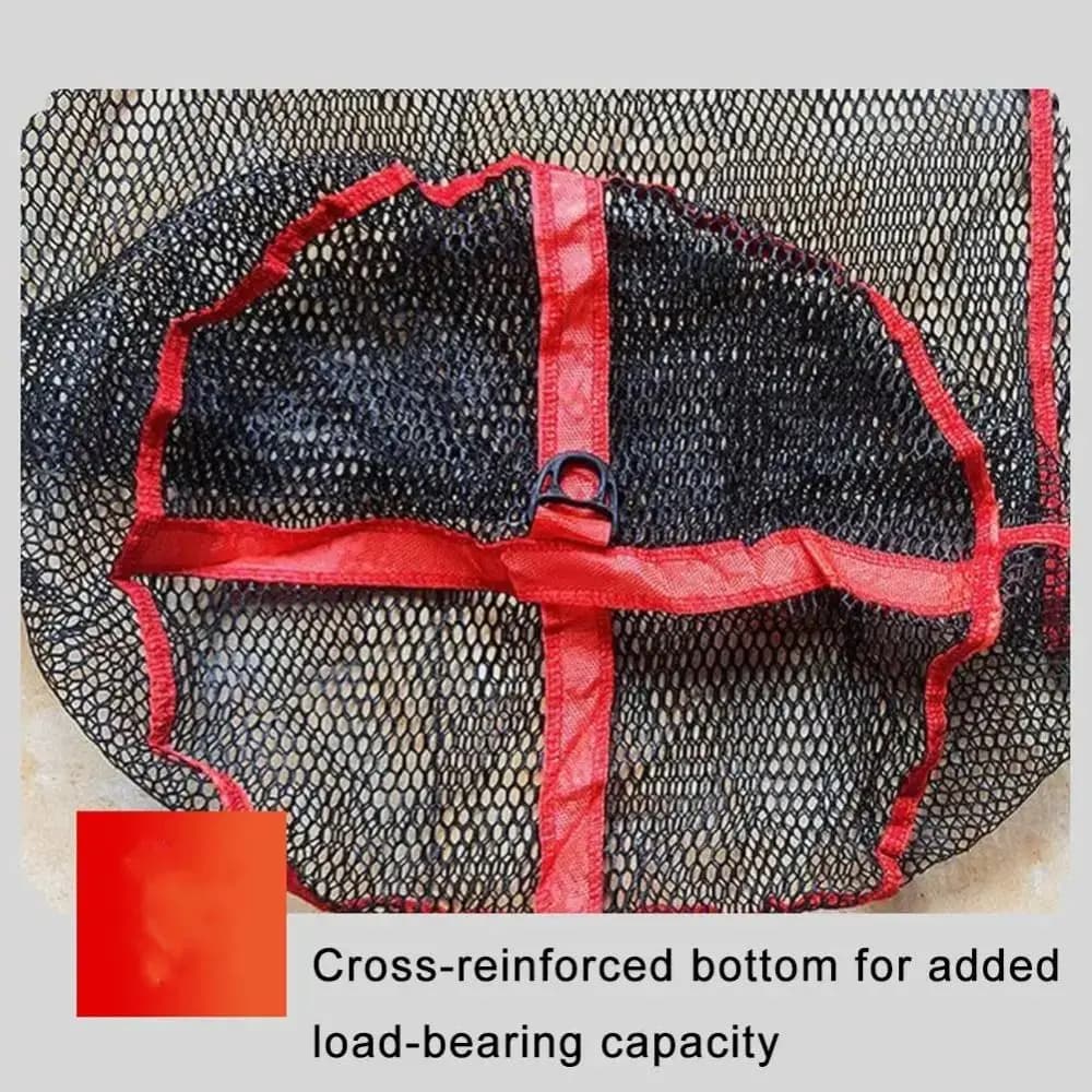 Drawstring Fishing Mesh Bag Fishing Basket Fish Protection Live Fish Net Pocket Folding Thickening Fishing Net Cage Accessories