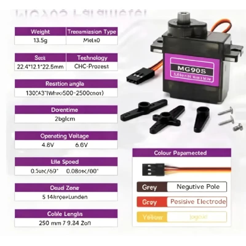 MG90S Metal Gear Servo 9g SG90 Upgrade 1/2/4/10/20/50PCS Mini Servo Motor For RC Helicopter Boat Car Arduino DIY Project