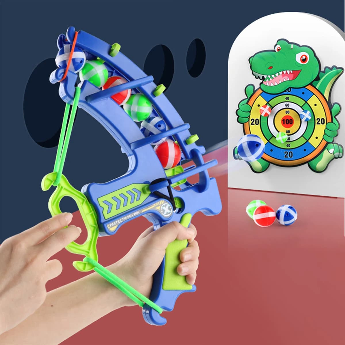 Montessori tiro fionda bersaglio palla appiccicosa giocattoli giochi sportivi palla appiccicosa dardo gioco da tavolo educativo bambini giocattoli all'aperto regali