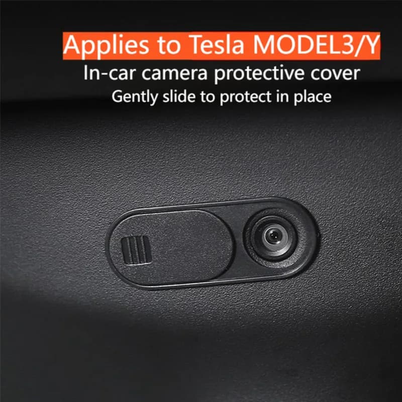 Copertura per fotocamera per auto per Tesla Model Y /Model 3 All Webcam Slide Blocker Protezione per la privacy compatibile con tablet PC Laptop iPad