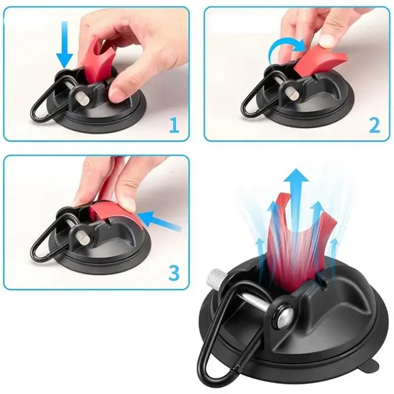 56988545 2pcs Heavy Duty Suction Cups Hanger Glass Window Shower Wall Organizer Securing Hook Tie Down Car Awning Boat Camping