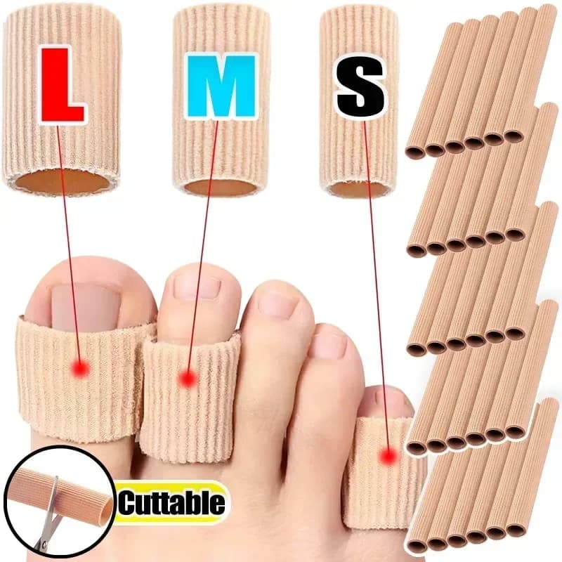 Proteggi le dita dei piedi con gomma morbida anti-attrito e anti-schiuma per scarpe con tacco alto, scarpe da corsa e scarpe sportive.