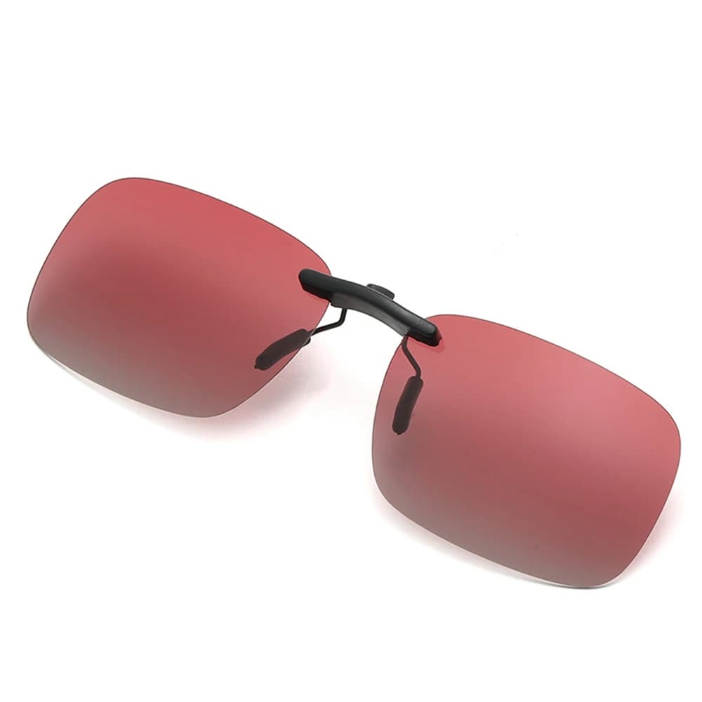 Occhiali da sole polarizzati con clip unisex senza montatura Lenti Occhiali da sole con clip Occhiali polarizzati UV Lenti con clip