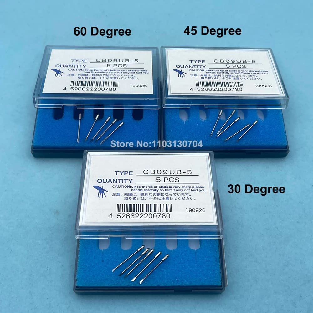 5PCS CB09UB-5 Coltello per lettere in acciaio al tungsteno per Graphtec CE5000 CE6000 FC8600 FC8000 Taglierina per vinile CB09 Lama in metallo duro Coltello