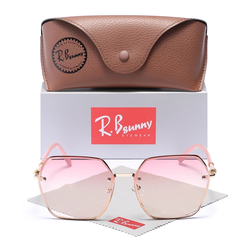 Occhiali da sole da donna con design in lega Protezione UV400 Lenti sfumate Occhiali alla moda per occhiali da guida per le vacanze da donna