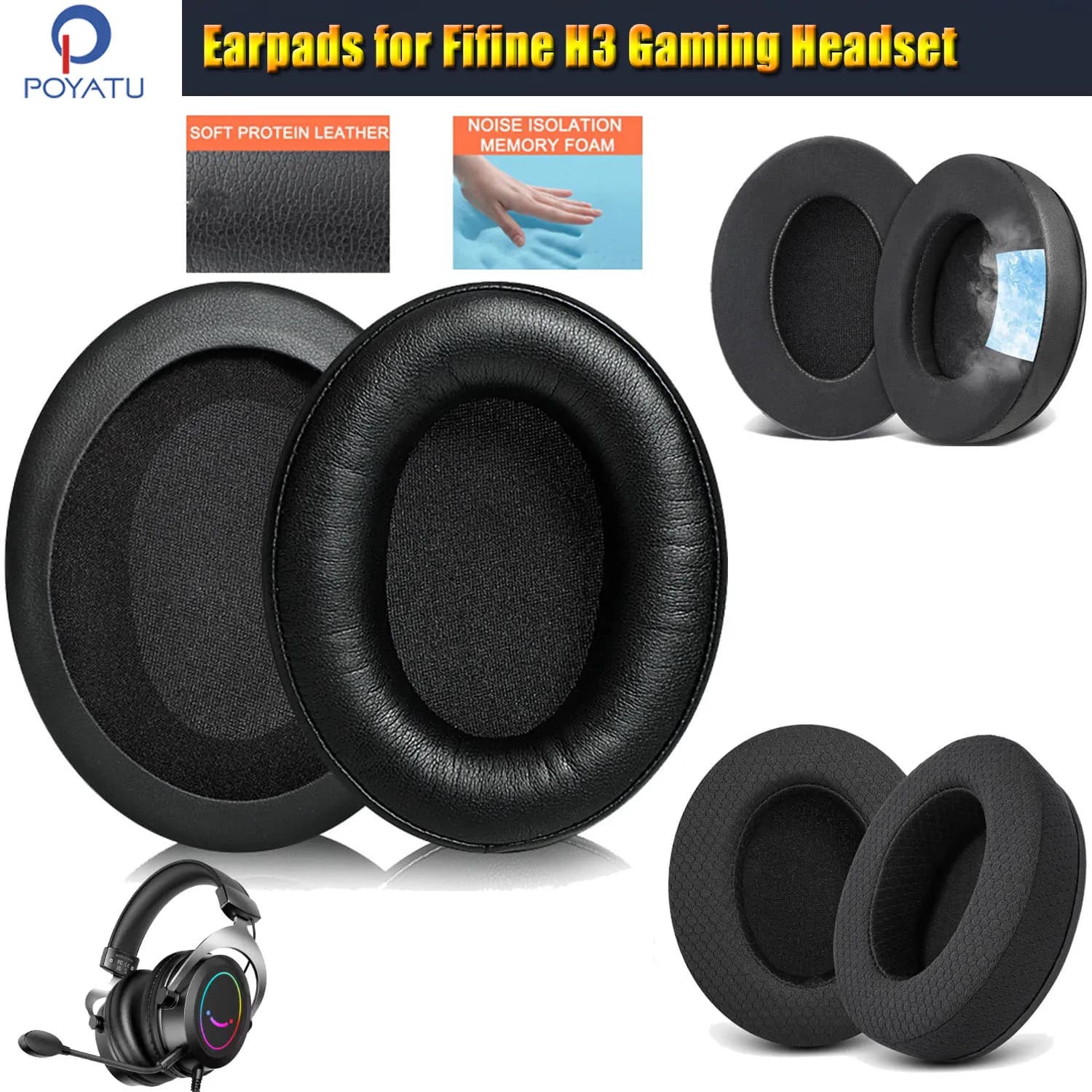 Headphone Headphone Bearings Fifine H3 Replacement Earring Bearing Covers