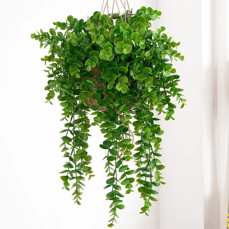 1 pcs hot sale artificial plants plastic leaves eucalyptus screw outdoor wedding Christmas house garden wall festival decoration DIY