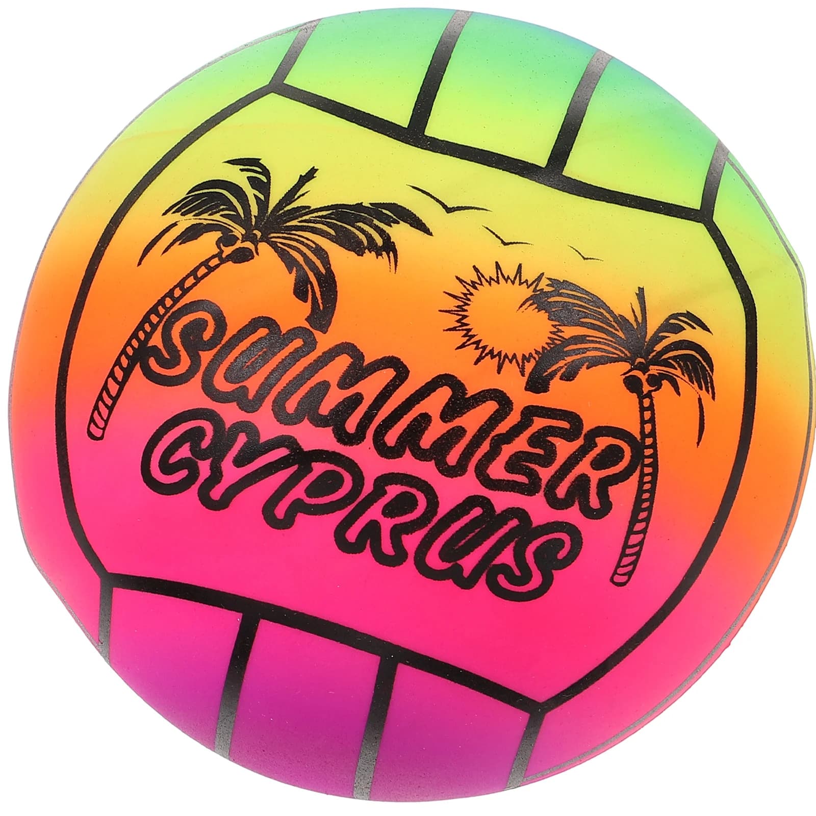 Inflatable Rainbow Volleyball Beach Ball Sports Pool Ball Indoor and Outdoor Play Inflatable Ball Party Pools