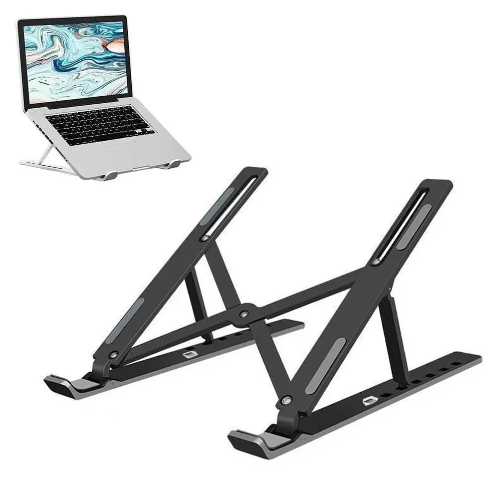 Nuovo Supporto Universale per Laptop Pieghevole Antiscivolo, Base di Raffreddamento Regolabile per Laptop/Tablet/Telefono