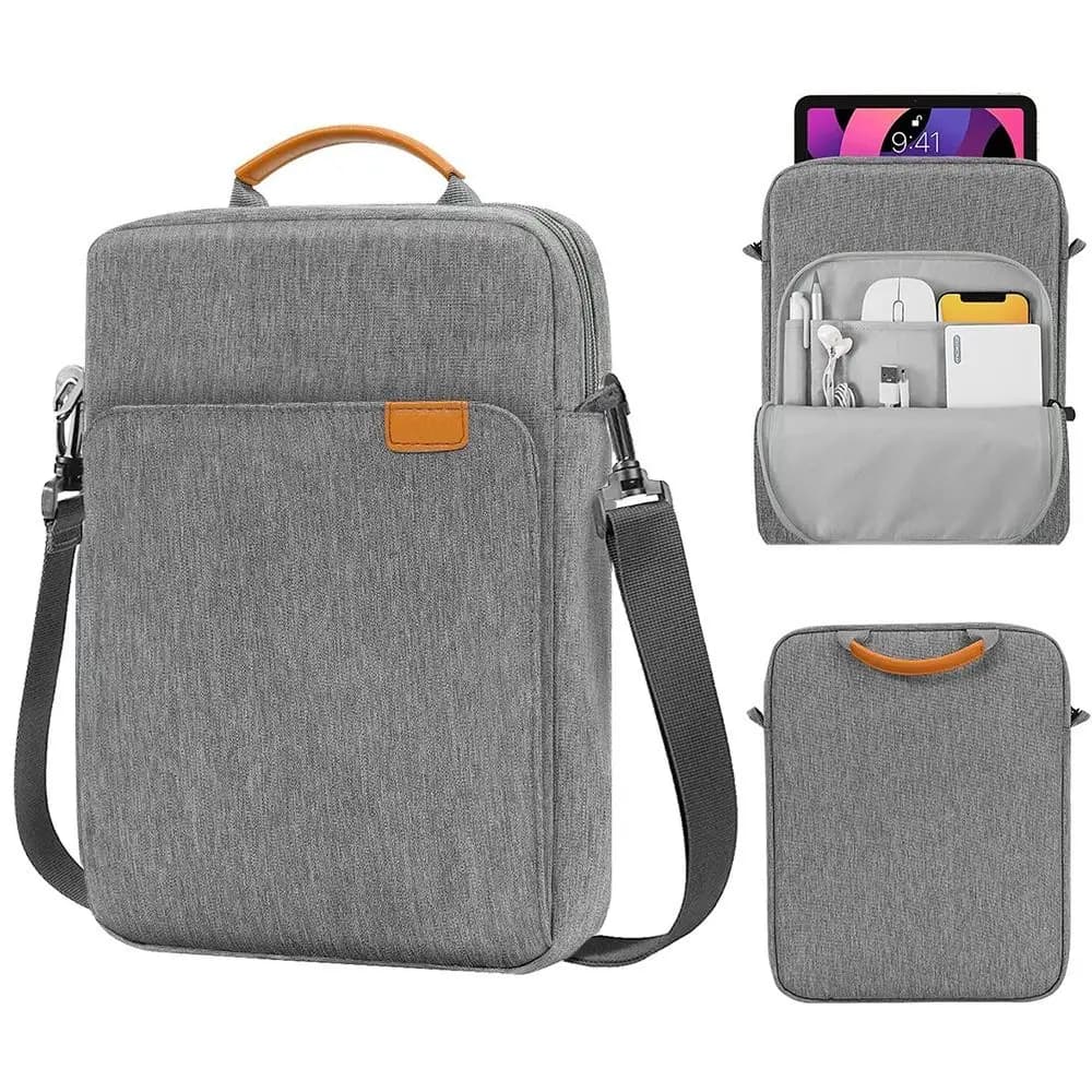 9/11/13.3 inch Tablet Sleeve Case Concealed Hand Strap Wear-resistant Laptop Carrying Case Shockproof Universal Document Storage