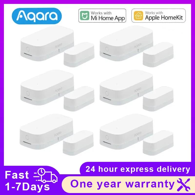 Sensore porta e finestra Aqara originale connessione Wireless ZigBee allarme collegamento casa intelligente funziona con l'app Xiaomi Mi Home Homekit