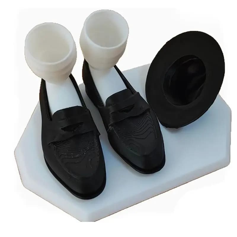 ABXF-Cool Gift For Music-Funny Bathroom Accessories Space Glide Toothbrush Holder With Black Hat& Shoes,For Countertop