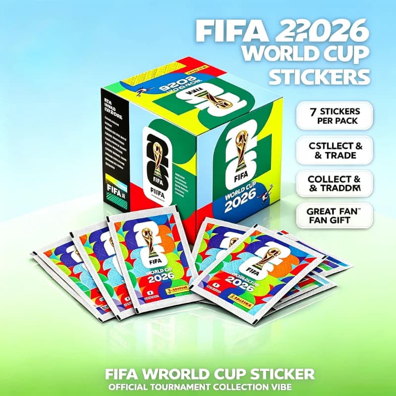 Panini FIFA World Cup 2026 Official Stickers, Football Star Collectible Stickers, Soccer Fan Collection Souvenir Gift