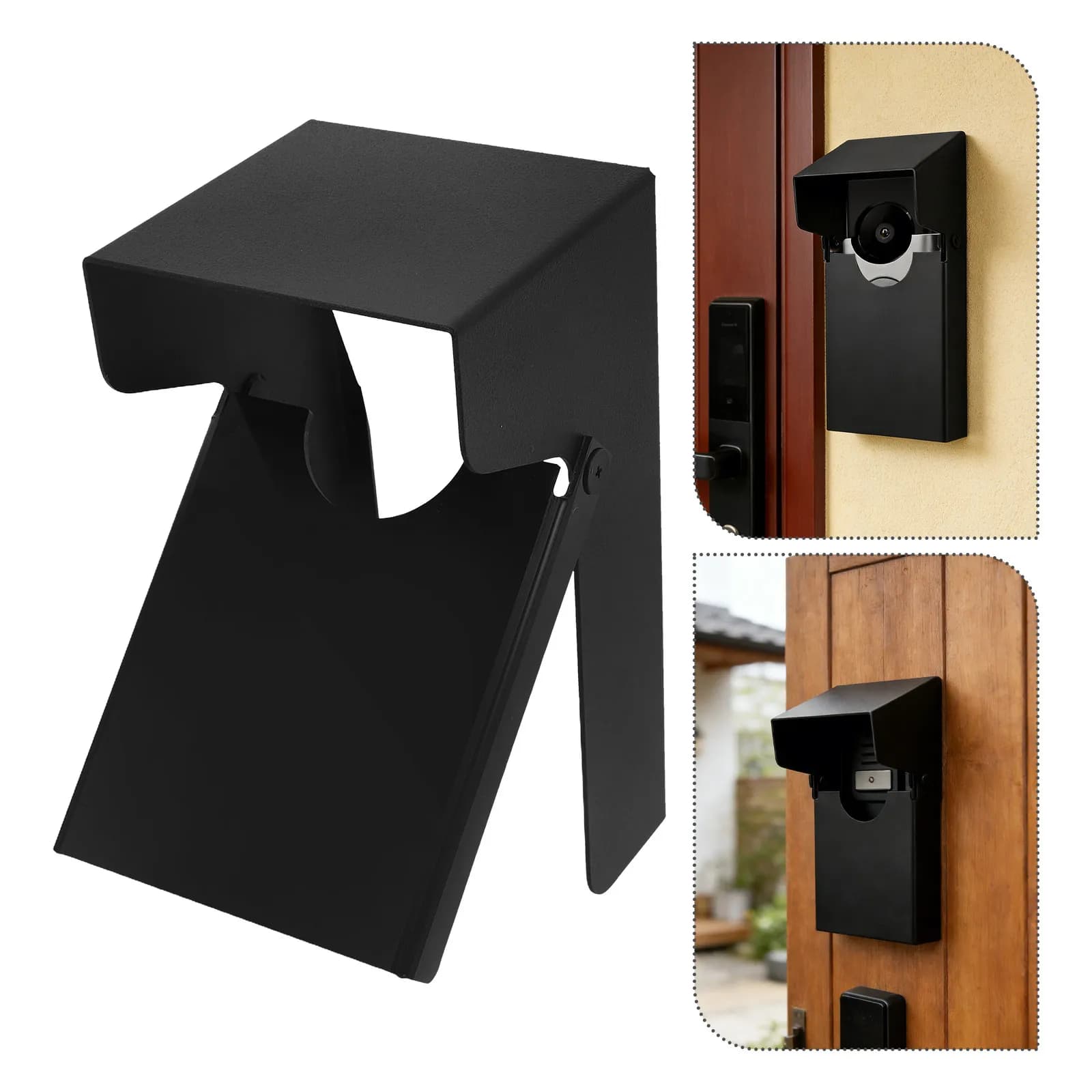 Outdoor Doorbell Rain Cover Universal Waterproof Protective Shield Clear Window Video Doorbell Protector Cover for Access
