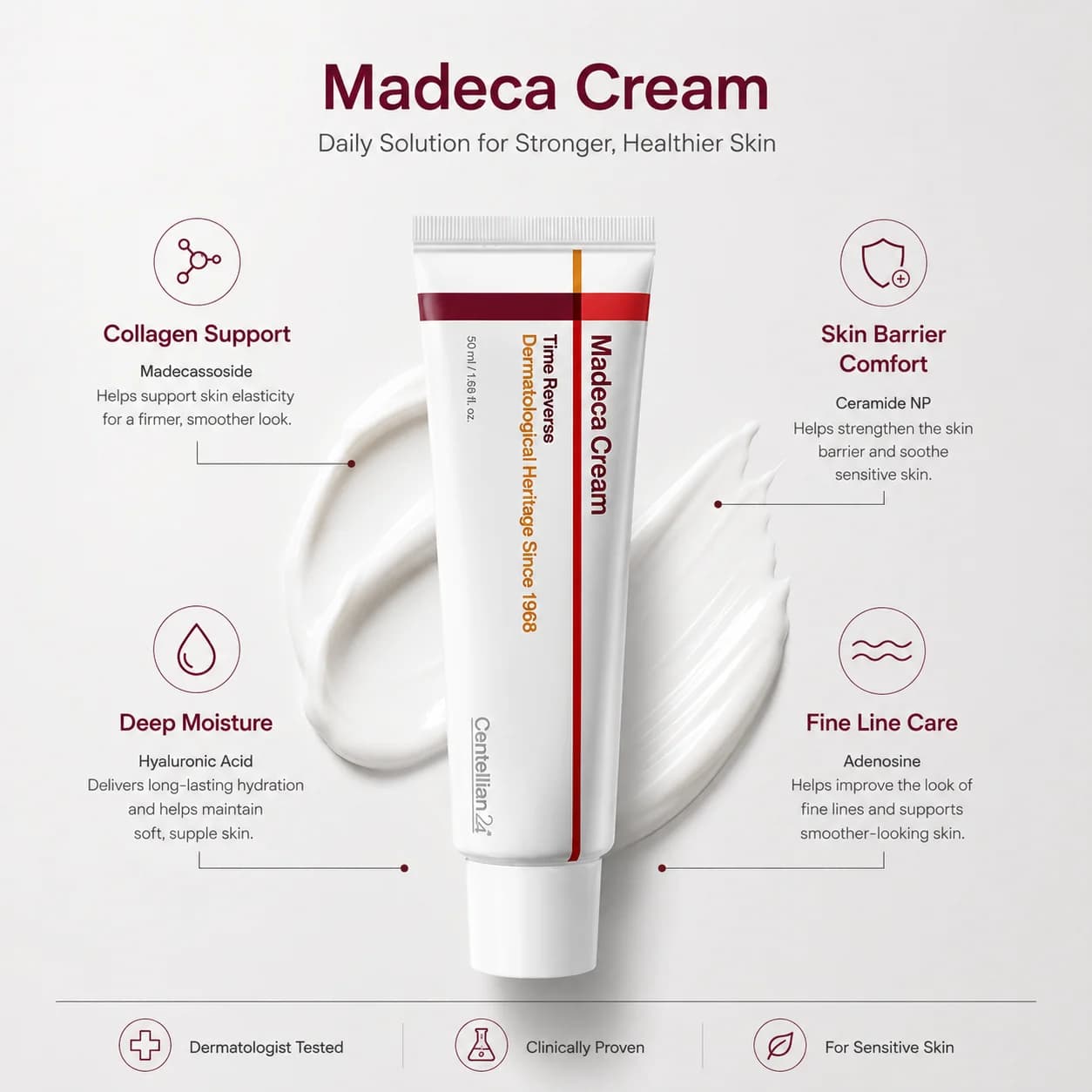 Collagen Face Cream Hyaluronic Acid Moisturizer Anti Aging Firming Nourishing Fast Absorbing Wrinkle Repair Skin Care