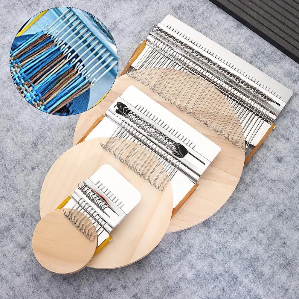 Convenient Makes Beautiful Stitching Wooden Darning Machine Loom Speedweve Type Weave Tool Fun Mending Loom Small Loom