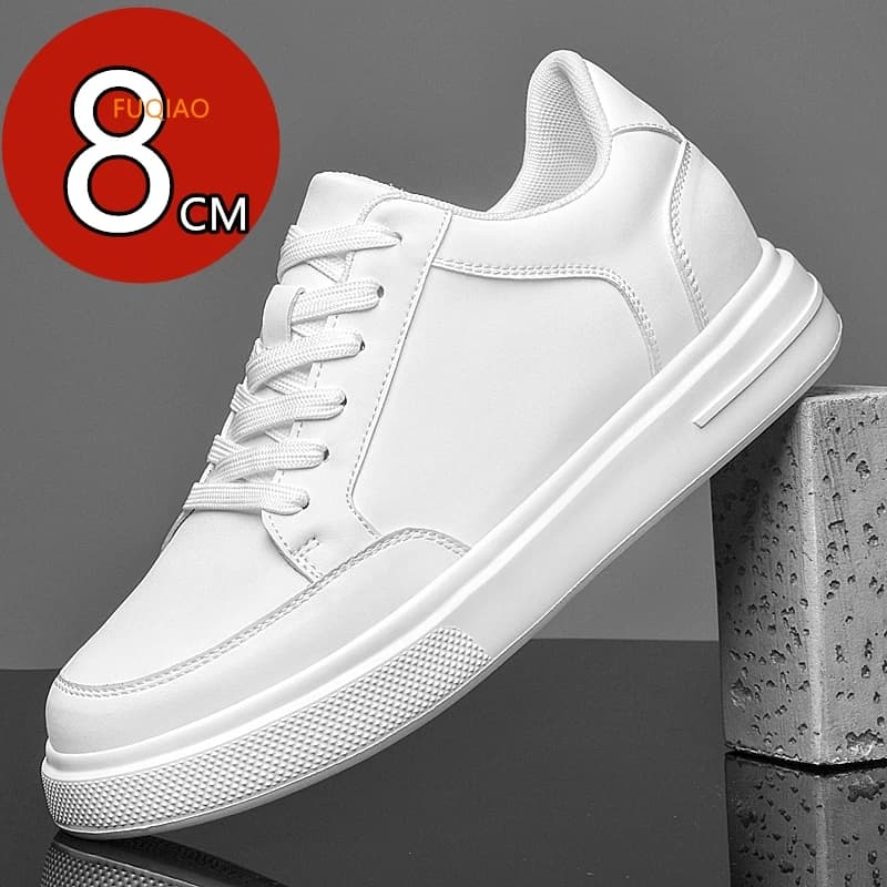 Men's Sneakers Rising Shoes Women's Breathable Sport Shoes Casual Table Shoes Comfortable Platform Hidden inner shoes with raised 8 cm