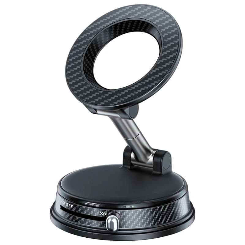 Nuovo robusto supporto magnetico per telefono da auto, 360 ° Supporto regolabile con ventosa a vuoto con rotazione, supporto dal design pieghevole per uso universale