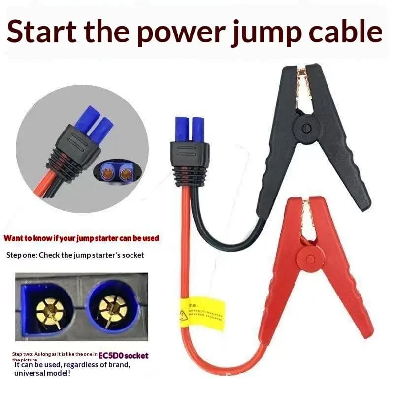12V Auto Emergency Battery Jump Starter Portable Power Booster Cable Universal Starting Device for Roadside Emergency Use