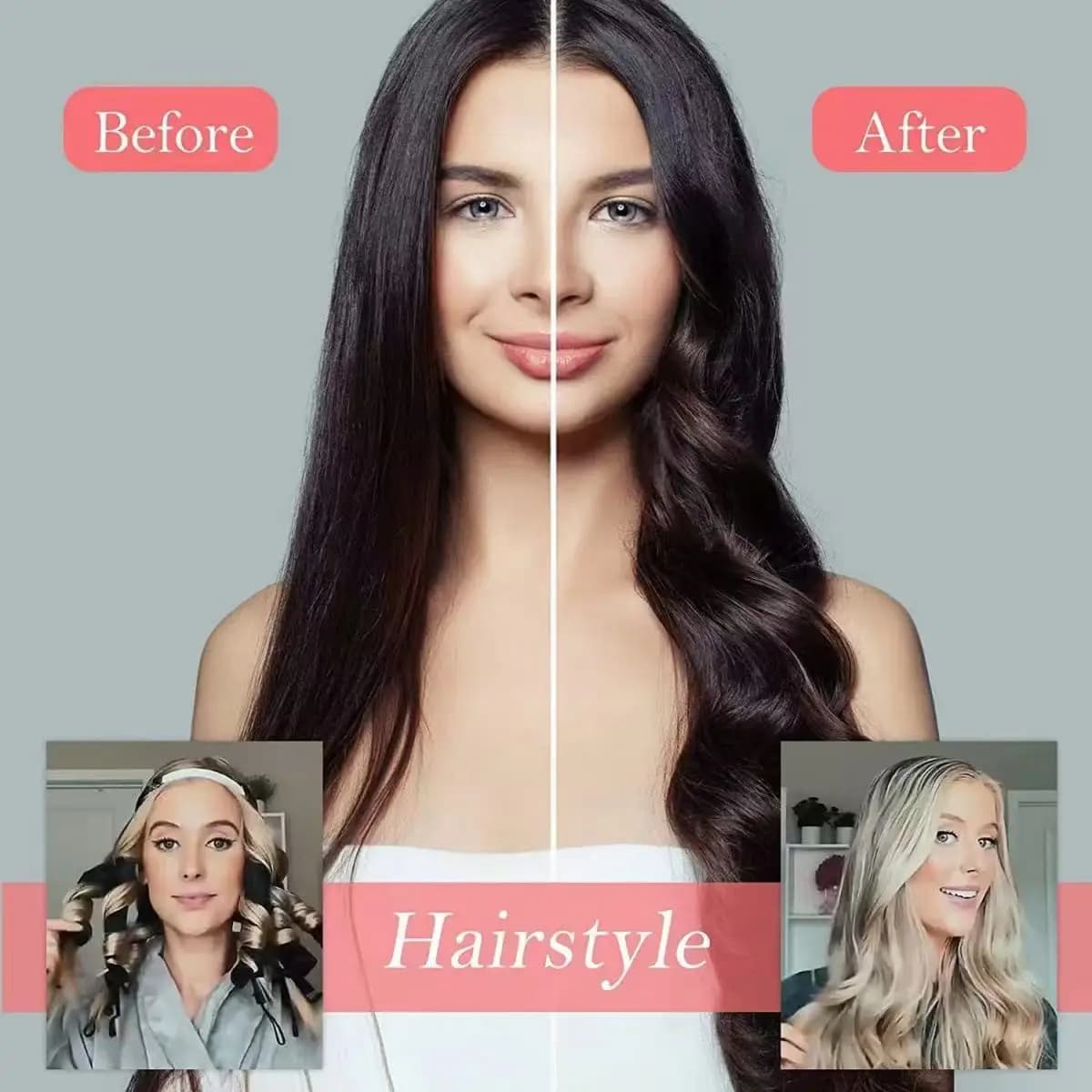 Iron curling hair without heat, without permanent, for curly hair without damage, which maintain the great waves even during sleep, offering not only health to the hair but also beauty.