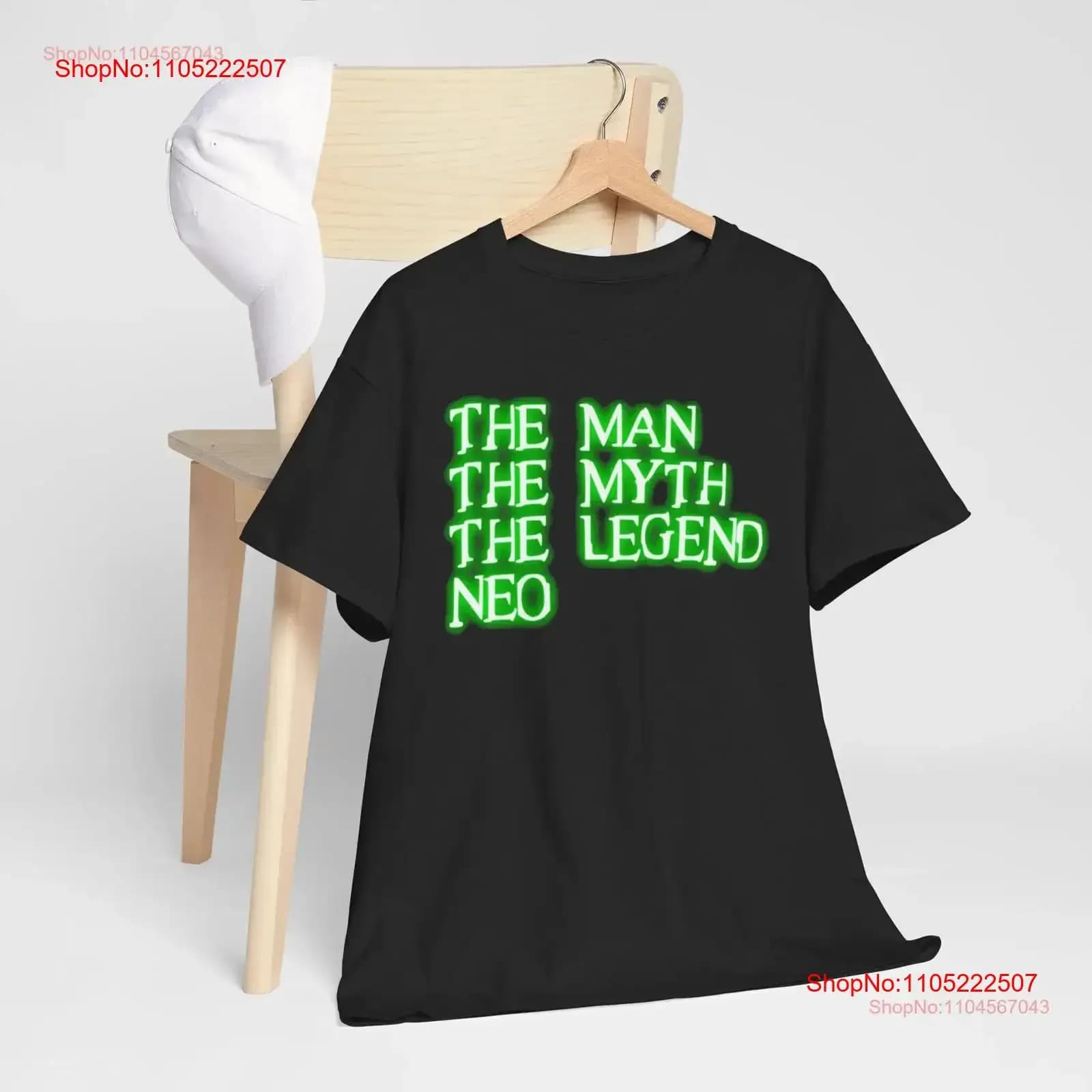 Maglietta ispirata al film Matrix The One Neo Myth Legend Abbigliamento Abbigliamento Geek Cultura pop Top vintage lavato Moda unisex