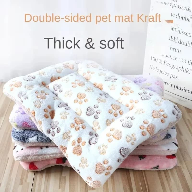 Tappetino per Animali Domestici Grande e Reversibile, Cuscino Morbido e Spesso in Flanella, Coperta Calda per Cani e Gatti, Accessori per Divano