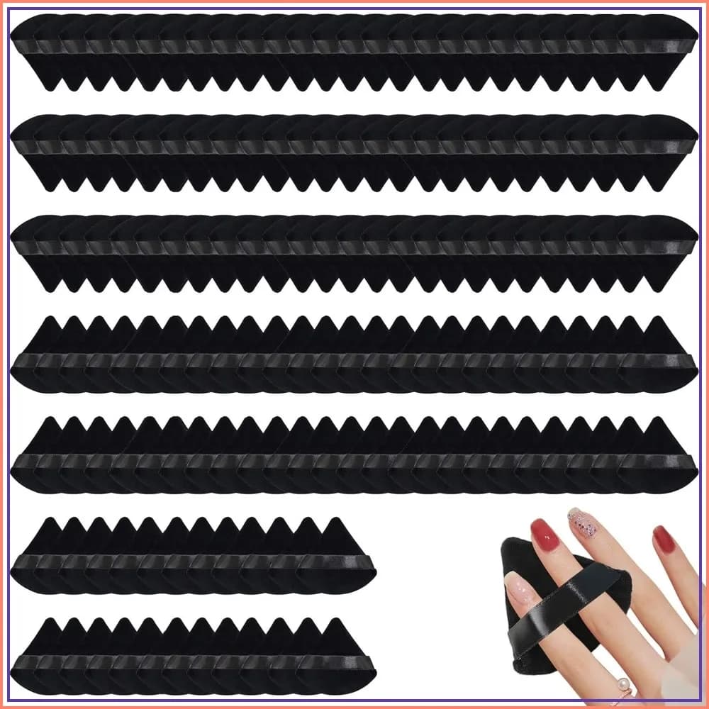 150 Pcs Powder Puff Face Soft Triangle Makeup Puff for Loose Powder Mineral Powder Body Powder Velour Cosmetic Foundation Wet Dry Sponge Makeup Tools