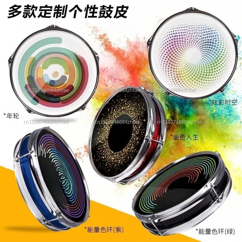12 inch silent double-sided dumbass 12 inch dumbass pad drum kit, dumbass practice drum beginner entry hit