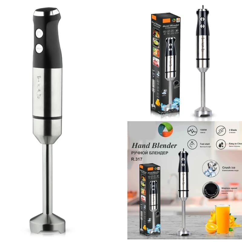 Frullatore elettrico ad immersione da 1000W potente miscelatore portatile con impugnatura di facile controllo per purea di frullato Dropshipping per bambini