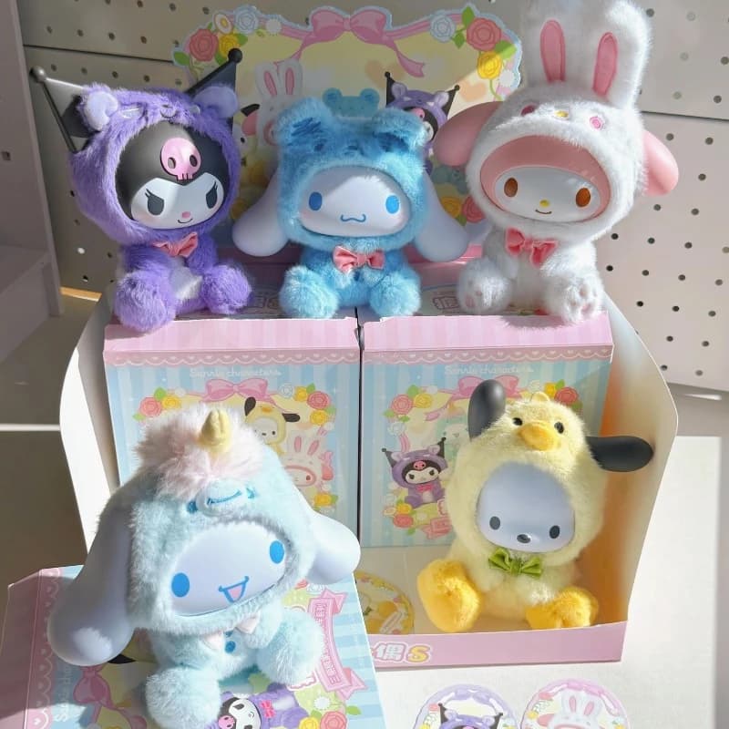 Sanrio Characters Vinyl Face Doll Series Blind Box Pochacco Anime Doll My Melody Mystery Box Surprise Bag Moveable Toys Gift New