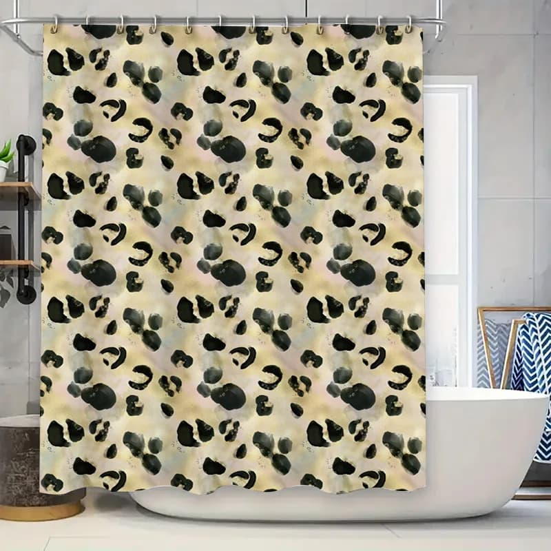 Tenda da doccia scozzese Decorazioni per il bagno Tappetino da bagno in tessuto impermeabile Stampa decorativa per la casa Tende da doccia stampate impermeabili rosse 3D