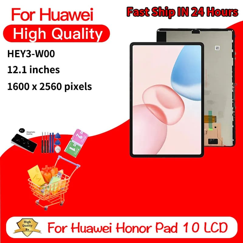 Nuovo Display LCD da 12.1'' per Huawei Honor Pad 10 HEY3, Schermo Touch con Digitalizzatore, Assemblaggio Pannello per Honor Pad10 HEY3-W09 HEY3-W00 LCD