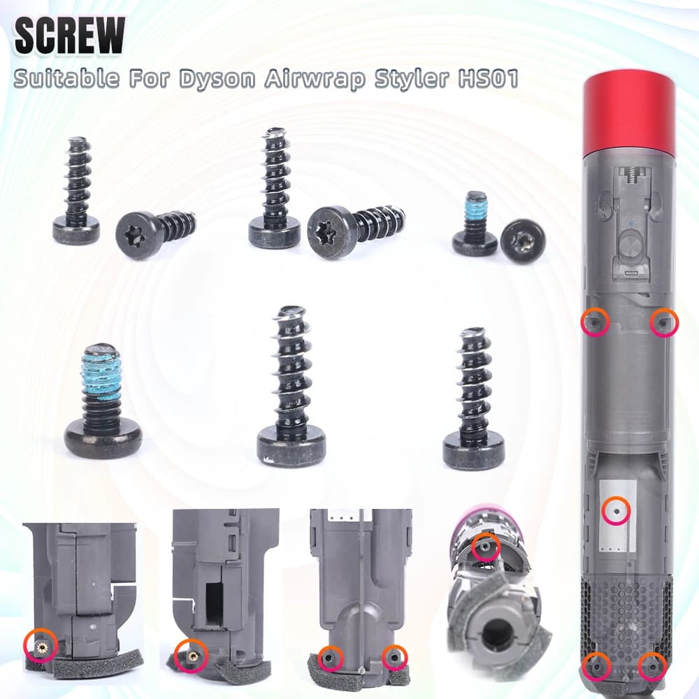 Vite Styler Airwrap 1 piece/2 pieces for Dyson switch cover/top cover/motor/internal/lower filter screen/motor/motor/motor/motor/fixing/motorboard