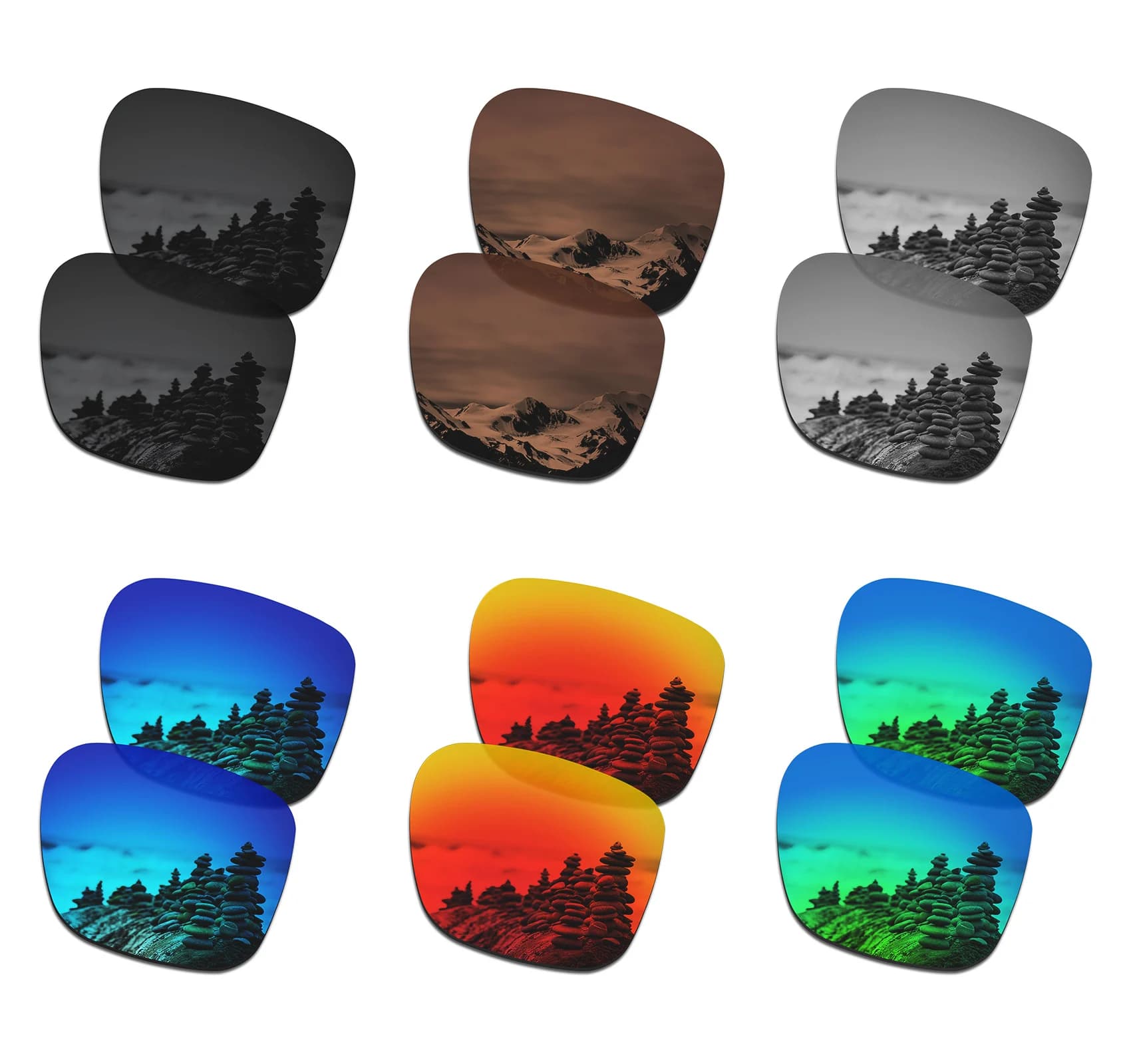 Lenti di ricambio polarizzate SmartVLT per occhiali da sole Oakley Latch SQ OO9353 da 52 mm - Opzioni multiple