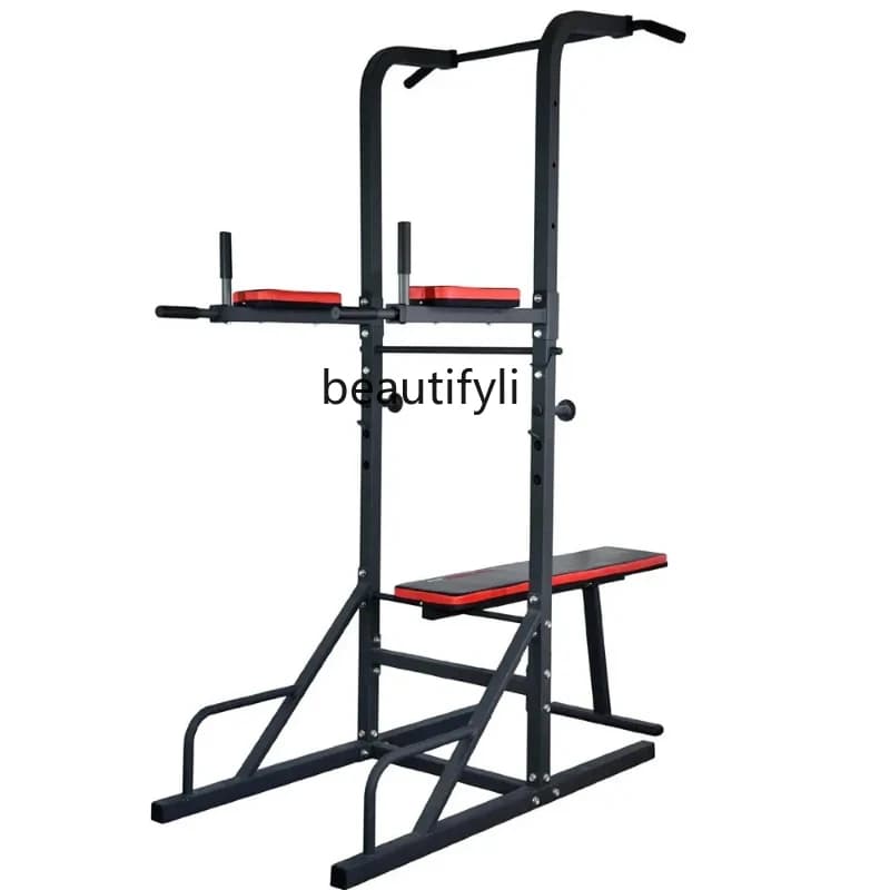 Steel Pipe Punching Device with Foldable Fitness Frame for Home, Multifunction Horizontal Bar