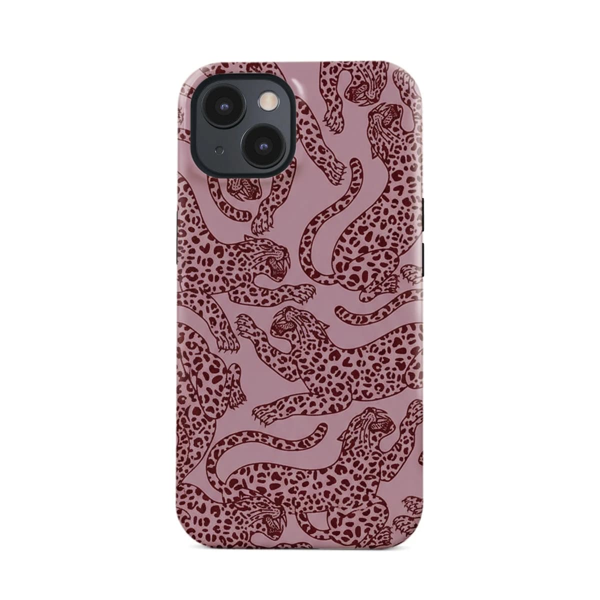 Magnetic Phone Case for IPHONE 17 16 15 14 13 12 11 16e PRO Plus Leopard pattern Hard Acrylic Shockproof Cover Funda
