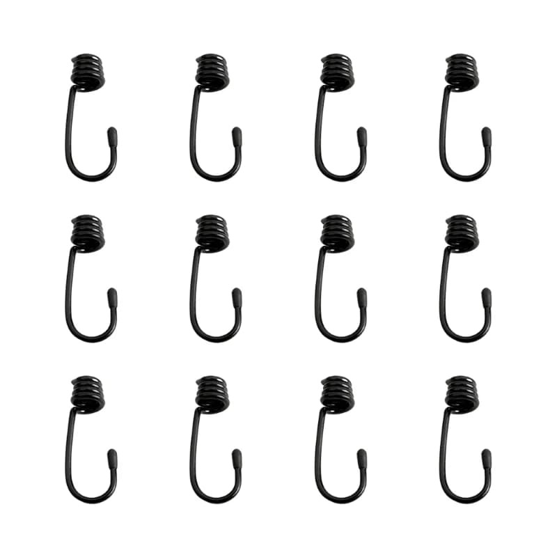12 pz ganci a spirale per tenditore 7mm Marine Shock Cord Bungee corda elastica ganci cinghie per bagagli telone Tie Downs