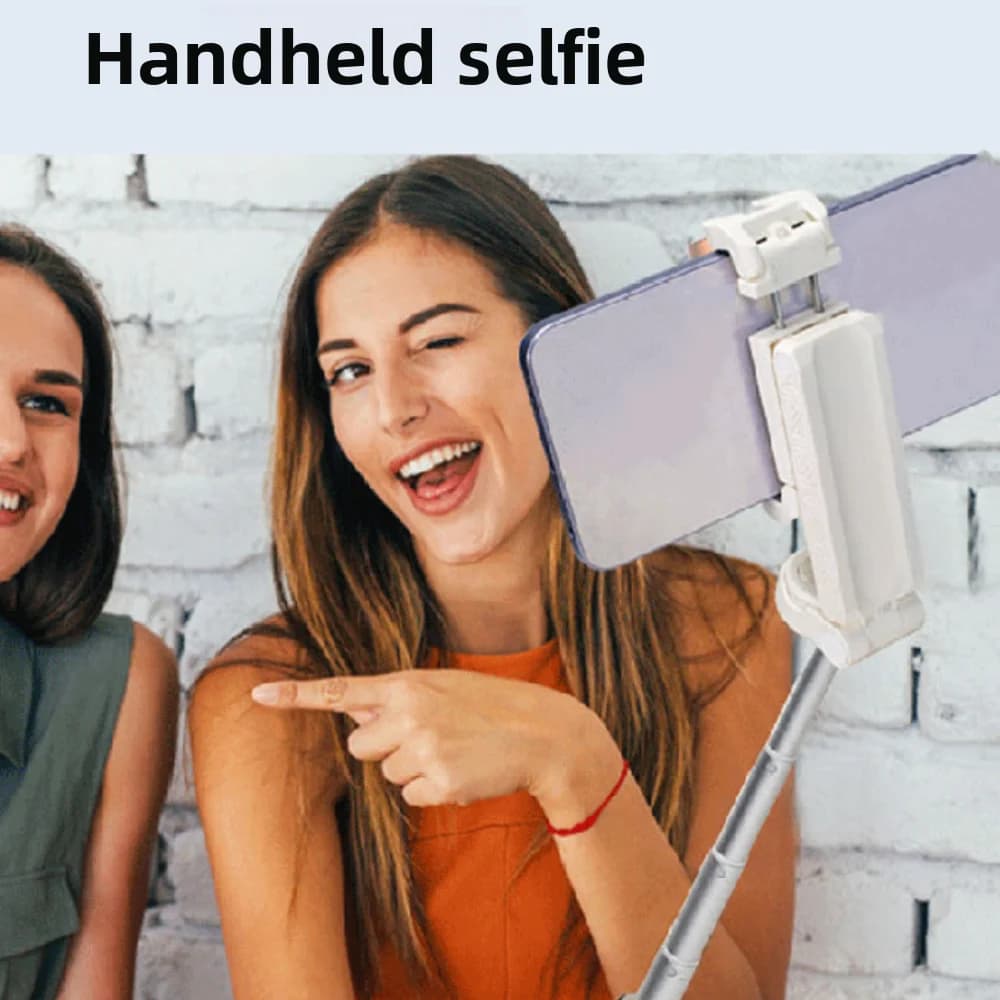 Mini Bastone Selfie Telescopico 3 in 1 Estensibile a 360° ° Bastone Selfie Bluetooth Rotante Leggero e Portatile con Treppiede
