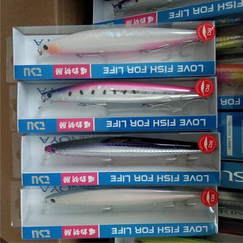 TSURINOYA 4 pz 140S richiamo di pesca affondamento Minnow DW92 140mm 26g acqua salata spigola Ultra lungo Casting grandi esche dure Jerkbait