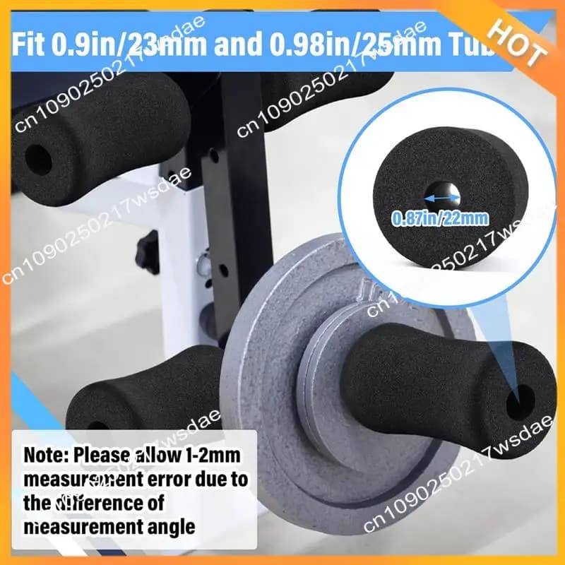 X08A Foam Foot Bearings Rubber Rollers Soft Buffer Pipe Covering Machine Legs Gym Spare Parts for Home Exercise Equipment