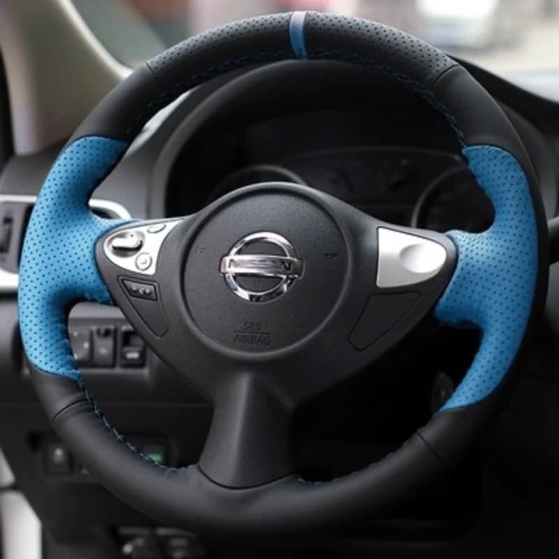 For Nissan Juke Maxima 370Z Coupe 2009-2014 Car cover in real blue leather hand sewn