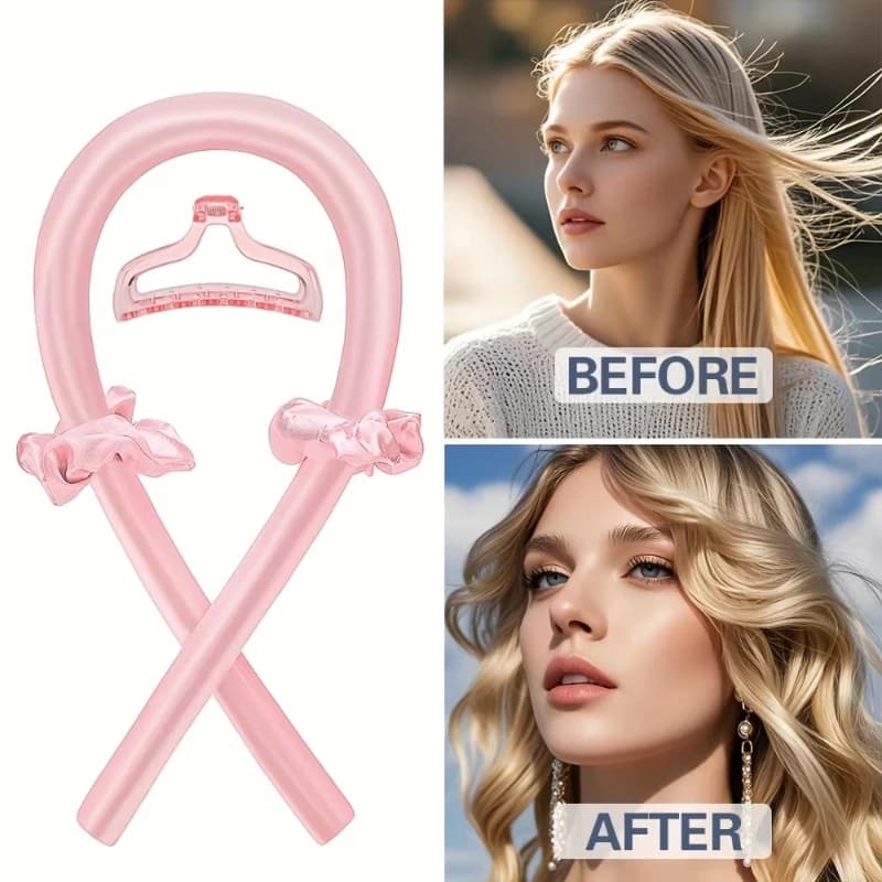 1-3 Set of Iron Harnesses in Foam Without Heat for Great Waves, Tool for Styling of Curly Hair Without Damaging Hair, to Use During Sleep and Just Wake Up