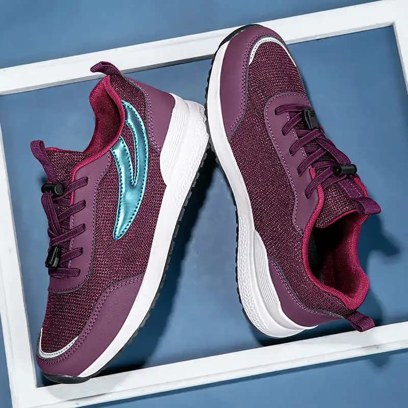 Round foot in the forest Shoes with height rise Women's cute shoes Women's sneakers with white heel Sport Tenix Top Luxury