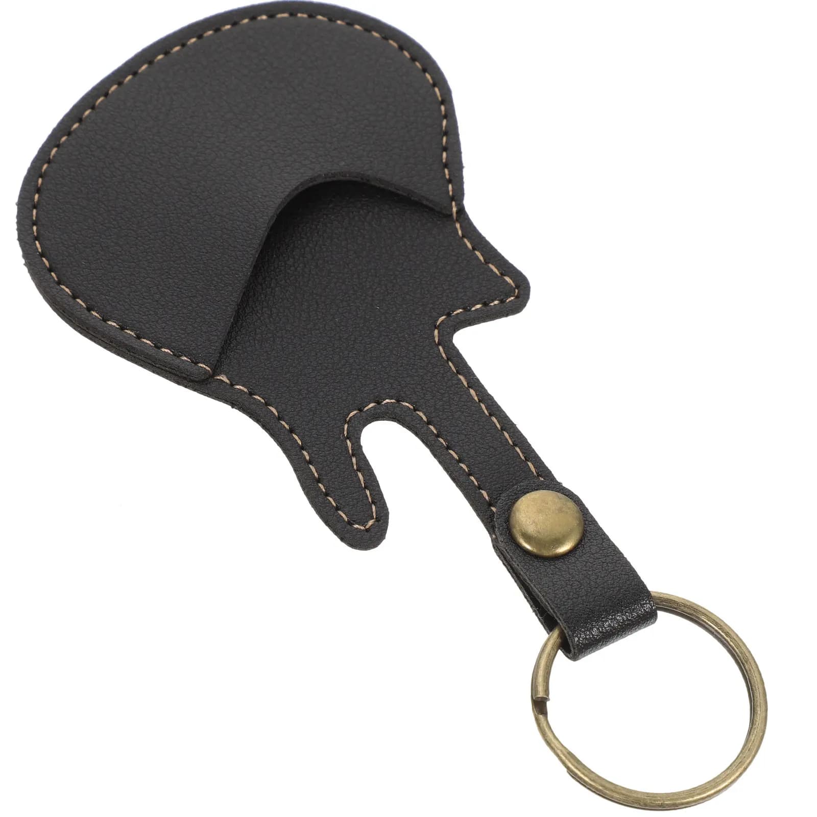 Borsa Porta Plettri in PU, Custodia Portatile per Plettri di Chitarra Elettrica, Acustica, Ukulele, Banjo, Mandolino e Capotasto