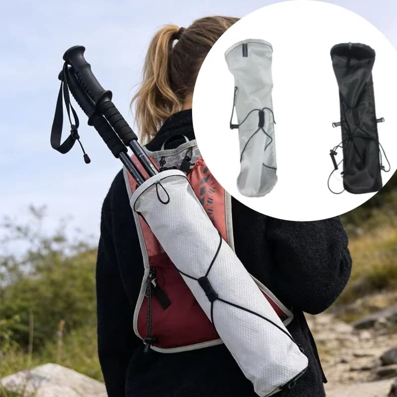 Outdoor Trekking Pole Storage Bag, Portable Folding Pole Storage Accessories Off-Road Backpack Cycling Trekking Pole Storage Bag