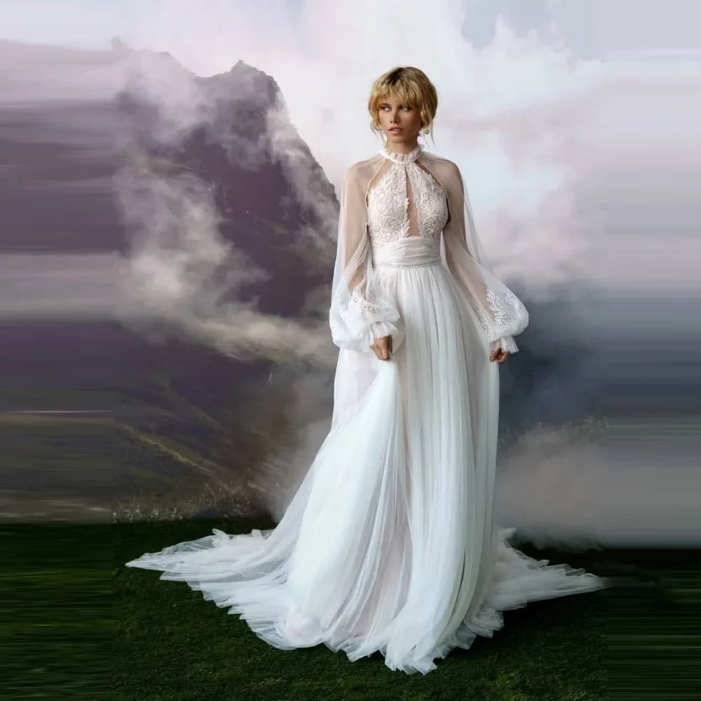 2025 Celebrity A-Line Abiti da sposa da donna Sexy senza maniche Abiti da ballo Mopping Lunghezza Banchetto Abiti da sposa 2025 Personalizzato