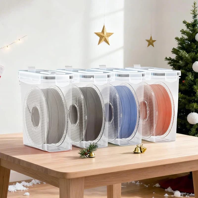 3D Printer Filament Storage Container Airtight Moisture Proof Filament Dry Box for 1KG PLA PETG ABS TPU Filament Storage Case