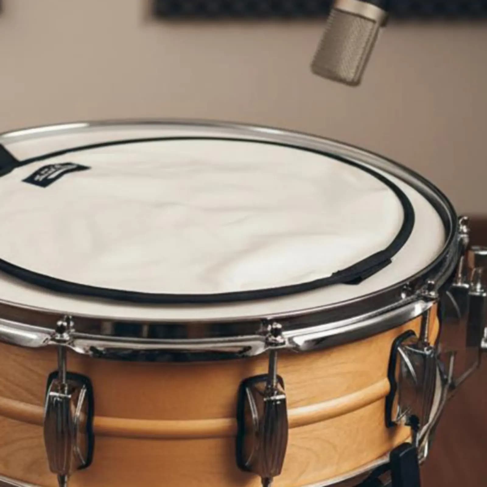 Pad di Controllo Overtone per Rullante, Accessorio per Raffinamento del Tono, Smorzatore per Rullante, Accessorio per Percussioni, Facile da Installare, Senza Odori