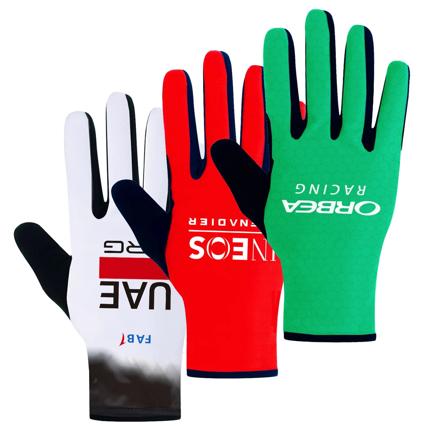 2026 Cycling Gloves EMBEA Team ORBEA RACING Men's Bike Gloves with Full fingers Fitness Gym Race Heat riding Bicycle Gloves